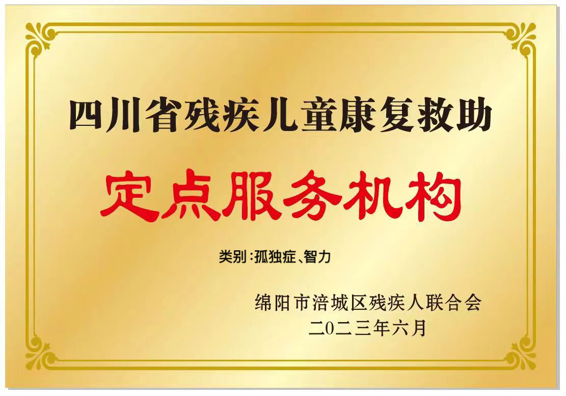 四川省定点康复孤独症、智力救助机构
